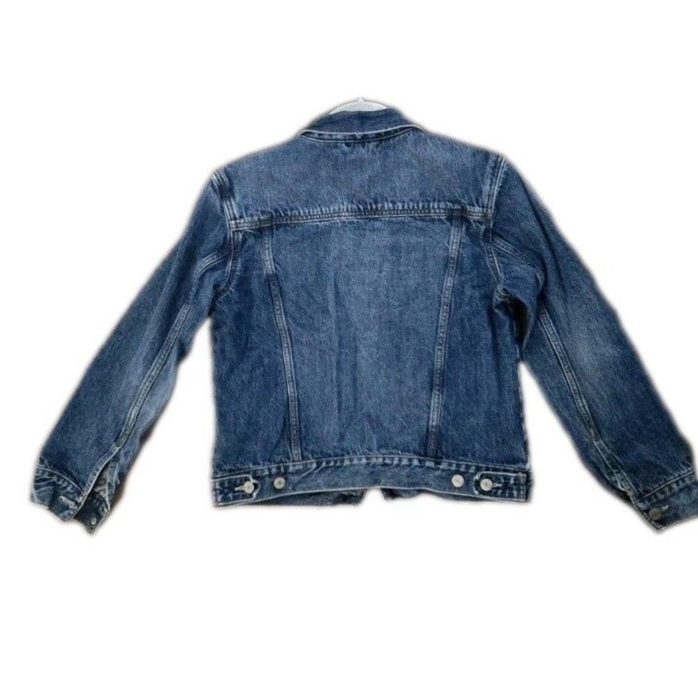 Girls Gap Denim Jacket XL Blue Classic Long Sleeve Jean Coat 100% Cotton - Picture 5 of 9